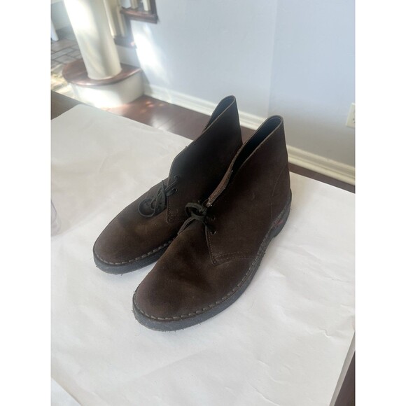 CLARKS DESERT BOOTS VINTAGE MADE IN ENGLAND SIZE 6 UK Men’s size 8 Brown - Picture 1 of 6